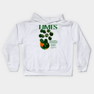 Limes high in vitamin c antioxidants and other nutrients Kids Hoodie